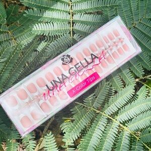 French Gel Nail Tips UNA GELLA 150Pcs French Tip Nails - 1 Set Pink Tone